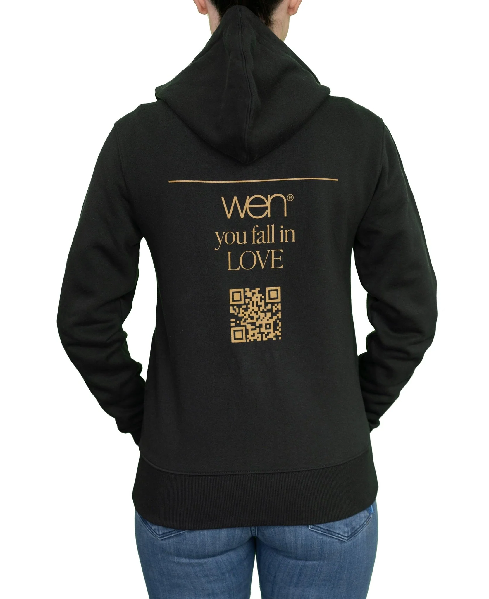 Jet Black Unisex Cozy Fleece Full-Zip Hoodie