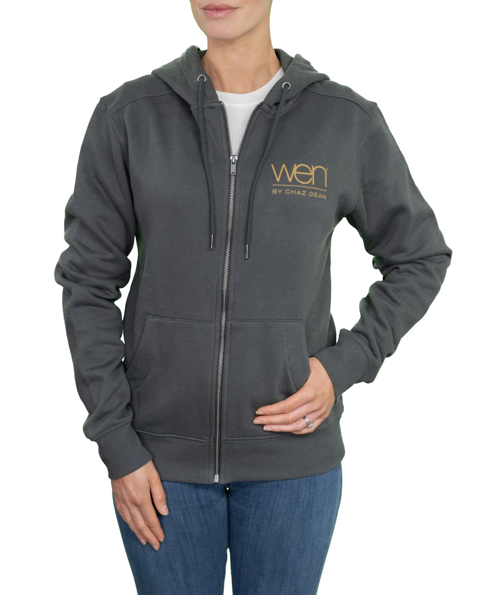 Charcoal Unisex Cozy Fleece Full-Zip Hoodie